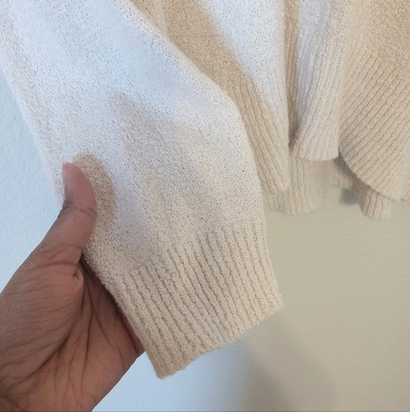 LiLLA P cashmere cotton soft cozy chunky long sleeve pullover sweater - Picture 4 of 10